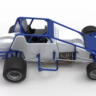 Pavement Silver Crown Car Scale 1:25 - Model thumbnail 23