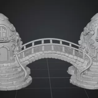 Eggbridge – Fantasy Easter Egg Bridge | 3D Printable - Model thumbnail 8