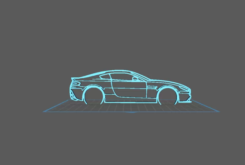 Aston Martin - V12 Vantage Wall Art - Model preview 1