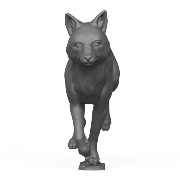 3D Printable Fox Running Pose - Model preview 2
