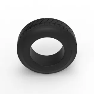 Vintage dirt tire Version 3 Scale 1:25 - Model thumbnail 6