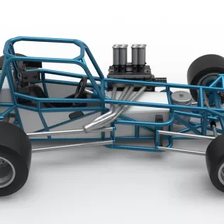 Vintage Supermodified stock car Base Version 3 Scale 1:25 - Model thumbnail 23