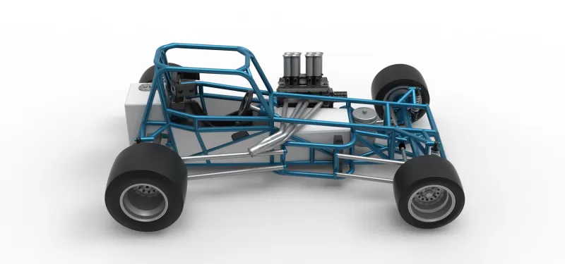 Vintage Supermodified stock car Base Version 3 Scale 1:25 - Model preview 23