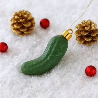 Pickle Ornament | Funny Christmas Holiday Tree Decoration - Model thumbnail 6