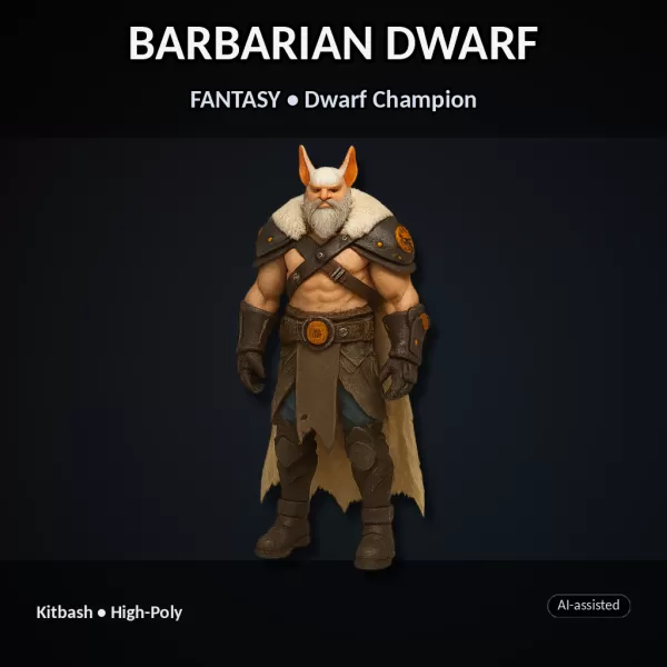 Vulpine Heroes Bundle – 10 Stylized Fantasy + Sci-Fi Characters - Model preview 20