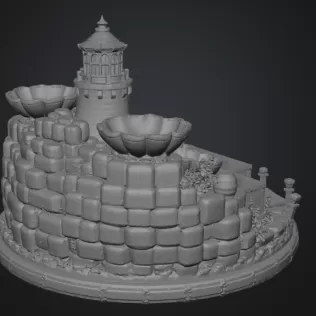 Lighthouse Jewelry Organizer STL File for 3D Print - Model thumbnail 15