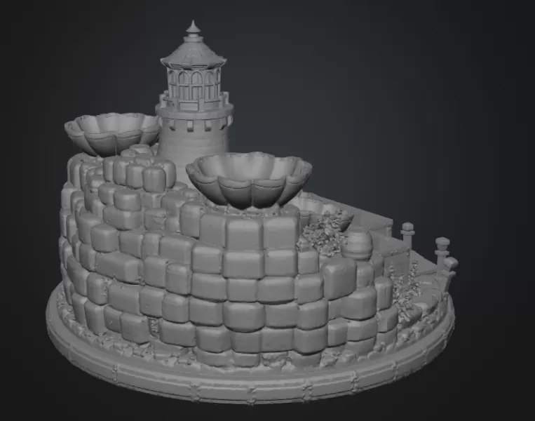 Lighthouse Jewelry Organizer STL File for 3D Print - Model preview 15