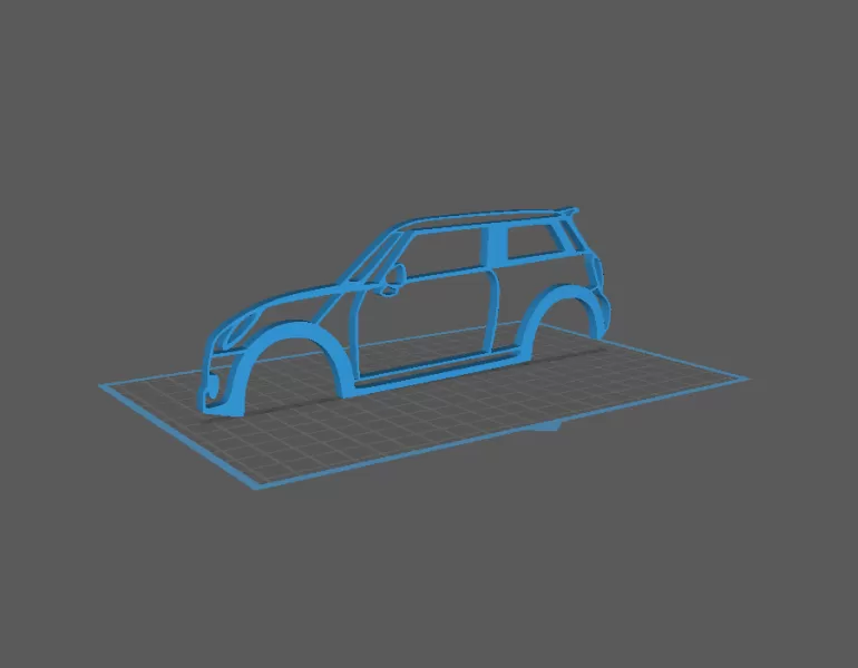 Mini Cooper - Wall Art - Model preview 1