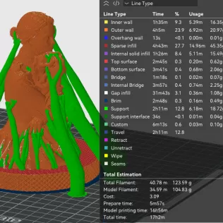 Natalie Portman 3D Bust Print - Model thumbnail 2