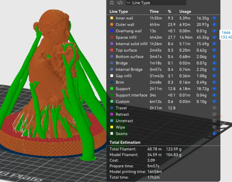 Natalie Portman 3D Bust Print - Model preview 2