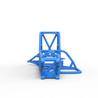 Frame of Supermodified front engine race car V3 Scale 1:25 - Model thumbnail 5
