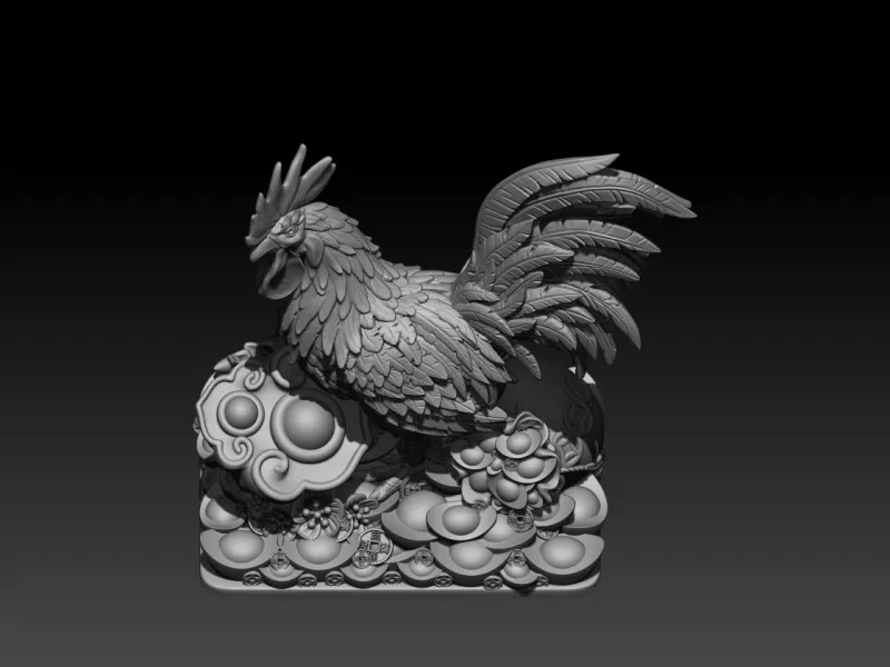 Zodiac Rooster - Model preview 2