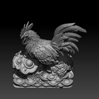 Zodiac Rooster - Model thumbnail 2
