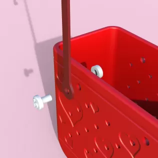 Heart Mini Bogg Bag, Bogg Bag Keychain, Love Bogg Bag, Beach Bag - Model thumbnail 3