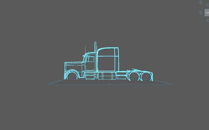Truck - American Truck Wall Art - Model preview 1