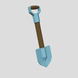 LowPoly Shovel - Model thumbnail 2