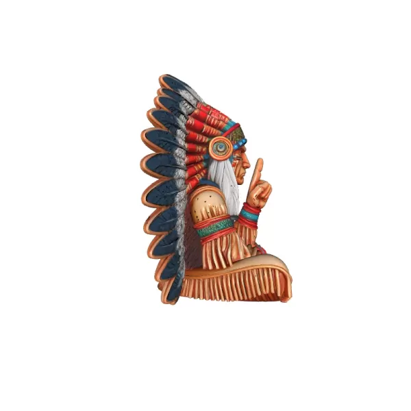 Apache Warrior Man 3D Model - Model preview 3