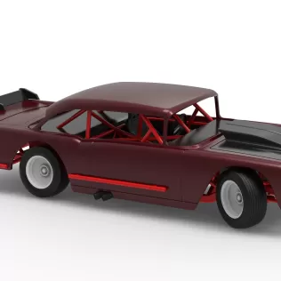 Vintage Dirt Modified stock car V9 while turning Scale 1:25 - Model thumbnail 24