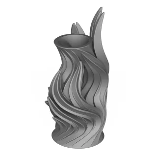 Beautiful Flower Vase 3D Print Model - Model thumbnail 3