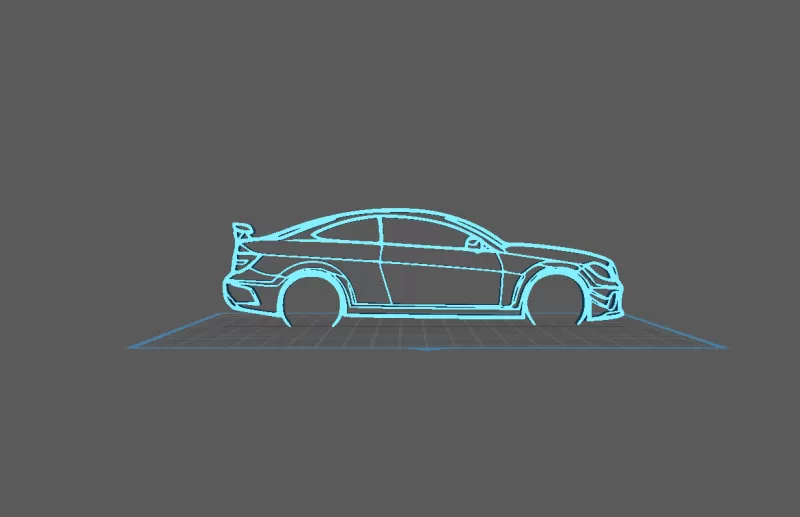 Mercedes - C3 AMG Wall Art - Model preview 2