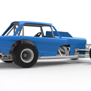 Vintage Dirt Modified stock car Version 10 Scale 1:25 - Model thumbnail 21