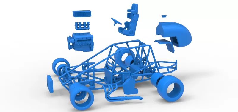 Pavement Silver Crown Car Base Scale 1:25 - Model preview 28