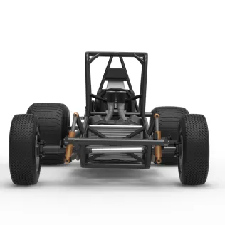 Vintage Dirt Silver Crown Car Base Scale 1:25 - Model thumbnail 7