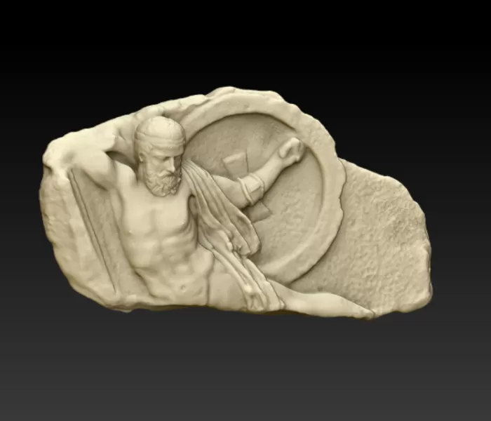 Relief of Fallen Warrior - Model preview 7