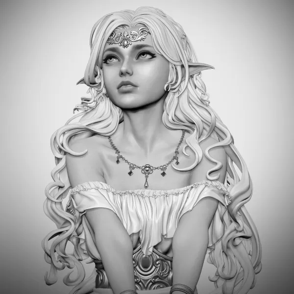 Elf Princess - Model preview 4