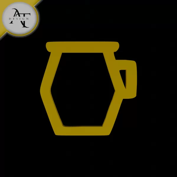 Simple Coffee Cup Symbol - 2D Art - Model preview 1