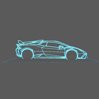 Lamborghini - Huracan STO Wall Art