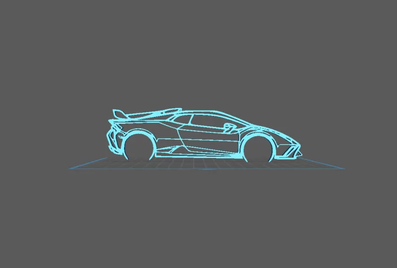 Lamborghini - Huracan STO Wall Art - Model preview 2
