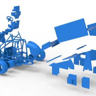 New Zealand Minisprint while turning Scale 1:25