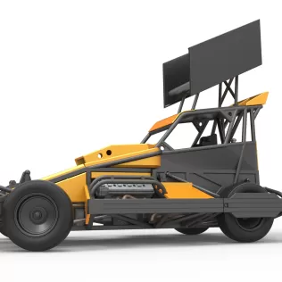 New Zealand Superstock car while turning Version 4 Scale 1:25 - Model thumbnail 2