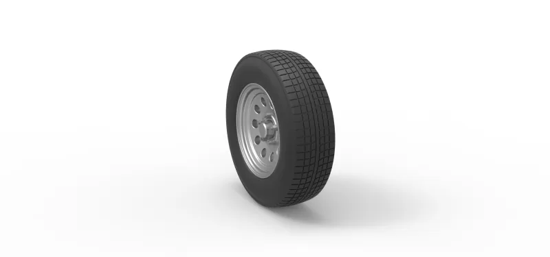 Car wheel 11 Scale 1:25 - Model preview 8