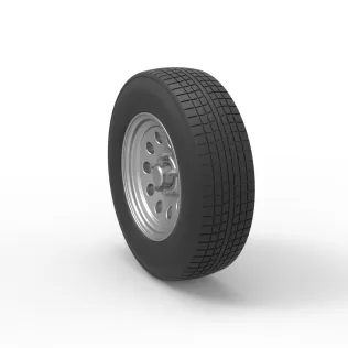 Car wheel 11 Scale 1:25 - Model thumbnail 8