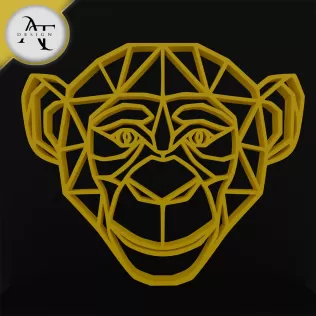 Ape - Geometric - 2D Wall Art Decor