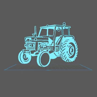 Tractor - Massey Fergusson 188 Wall Art