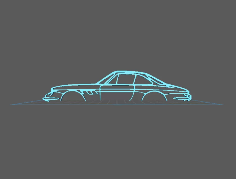 Ferrari - 330 Wall Art - Model preview 1