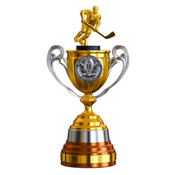Trophy Hockey Champion Premium – 3D Printable Model - Model preview 1