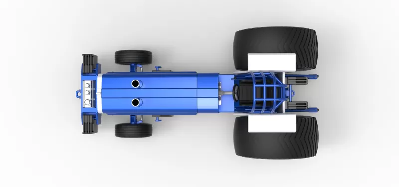 Pro Stock Pulling Tractor Version 5 Scale 1:25 - Model preview 9