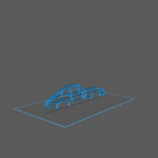 Ford - Mustang coupe 60 Classic Wall Art - Model thumbnail 1