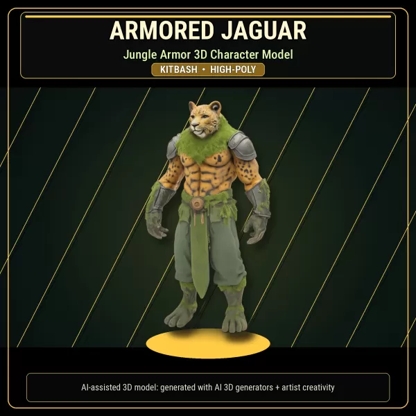 Beast Warriors Pack – Fantasy Creature 3D Models Kitbash - Model preview 4