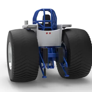 Pro Stock Pulling Tractor Version 5 Scale 1:25 - Model thumbnail 12