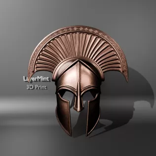 Spartan Warrior Helmet Sculpture