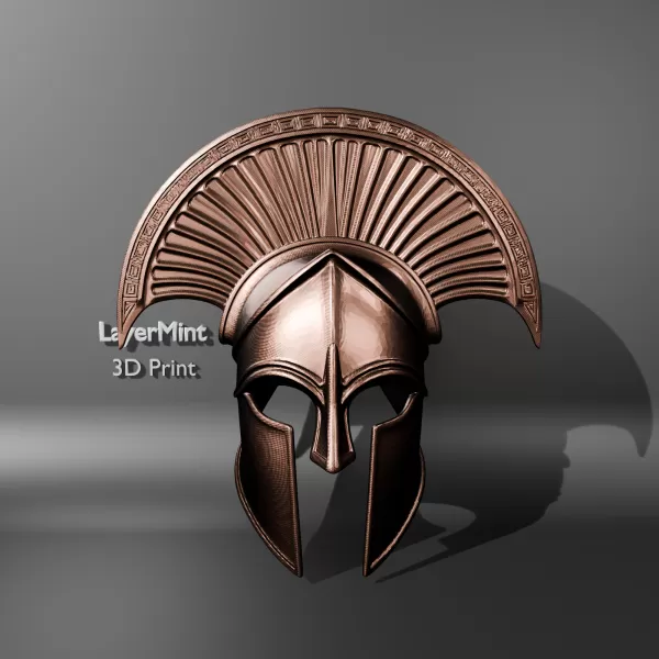 Spartan Warrior Helmet Sculpture - Model preview 1