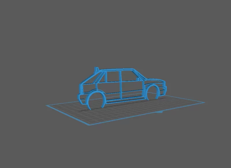 Lancia - Delta Wall Art - Model preview 1