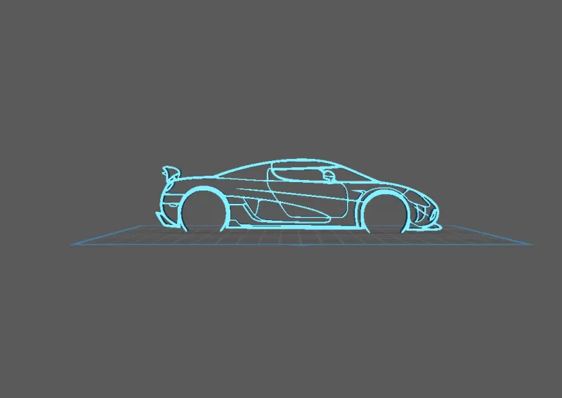 Koenigsegg - Agera RS Wall Art - Model preview 1