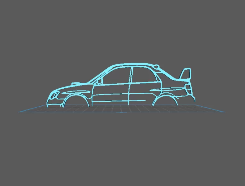 Subaru - Impreza Wall Art - Model preview 1