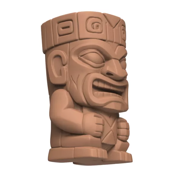 3D Printable Maya Stelae Statue - Model preview 4